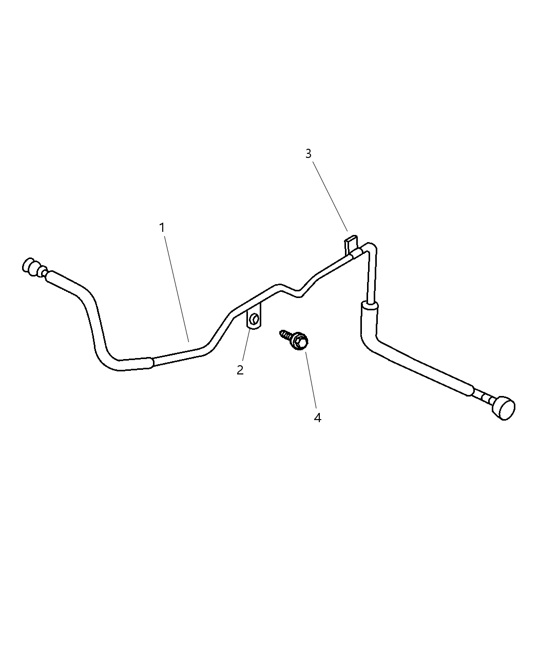 Mopar 52100415AB RETAINER-Fuel Line