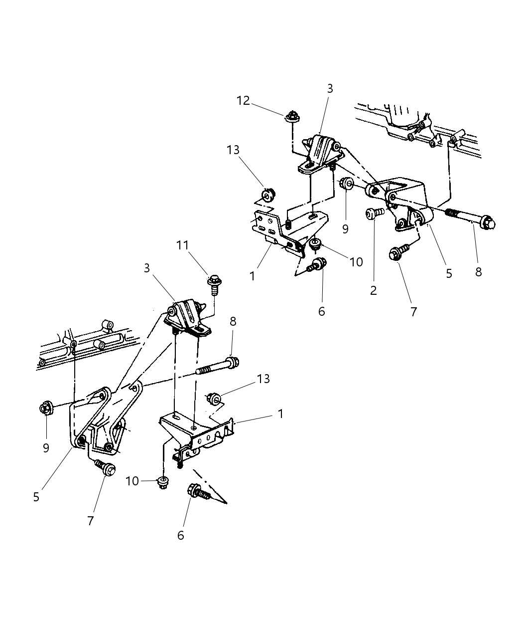 Mopar 52019010AC Bracket-Engine Mount