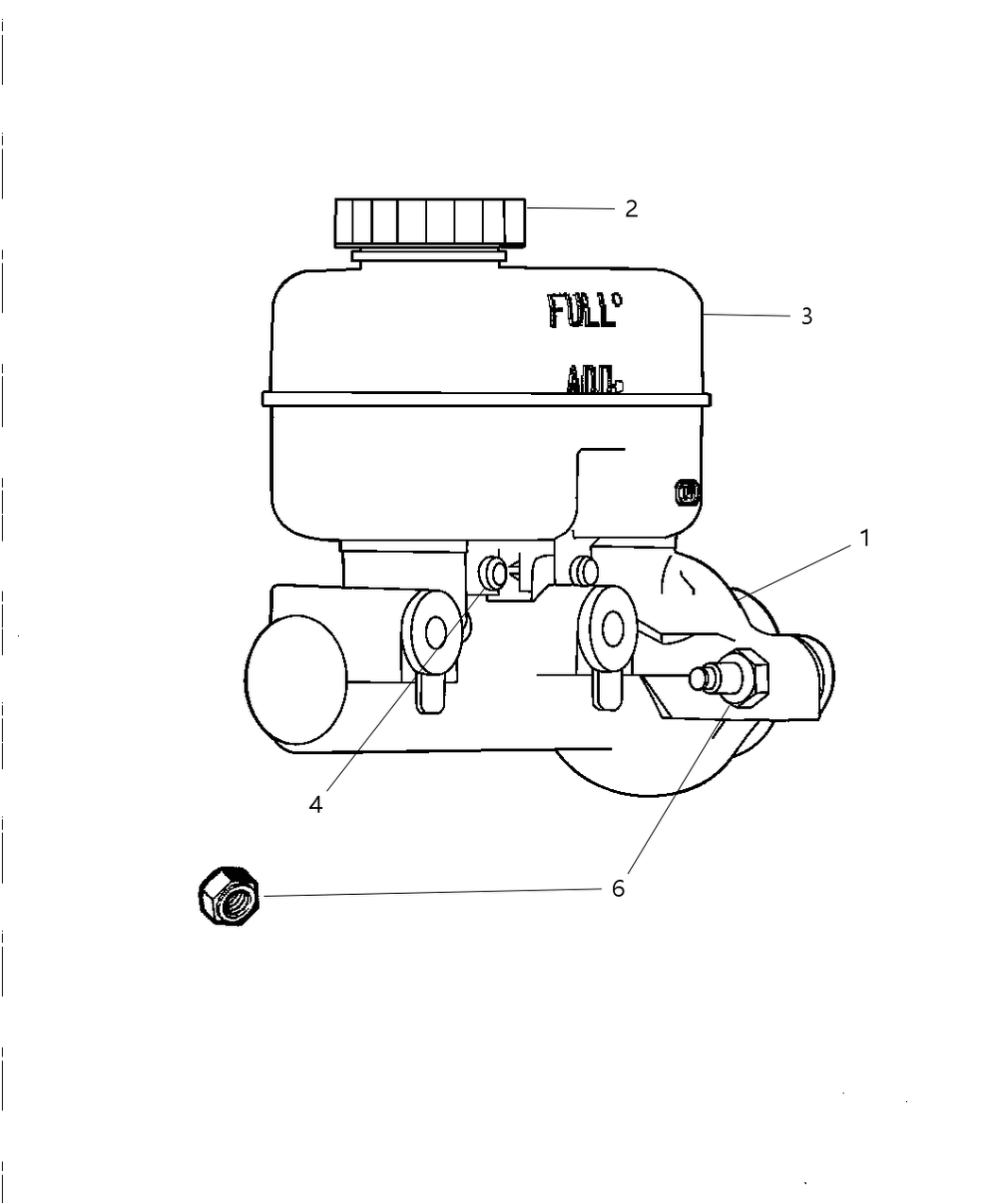 Mopar 5066432AA Reservoir-Brake Master Cylinder