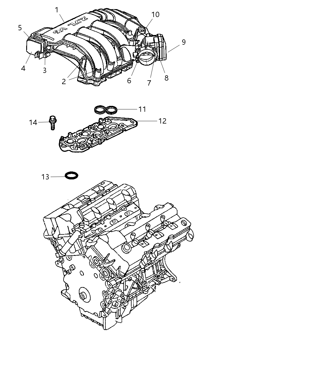 Mopar 4593675AA ACTUATOR-Manifold Tuning Valve