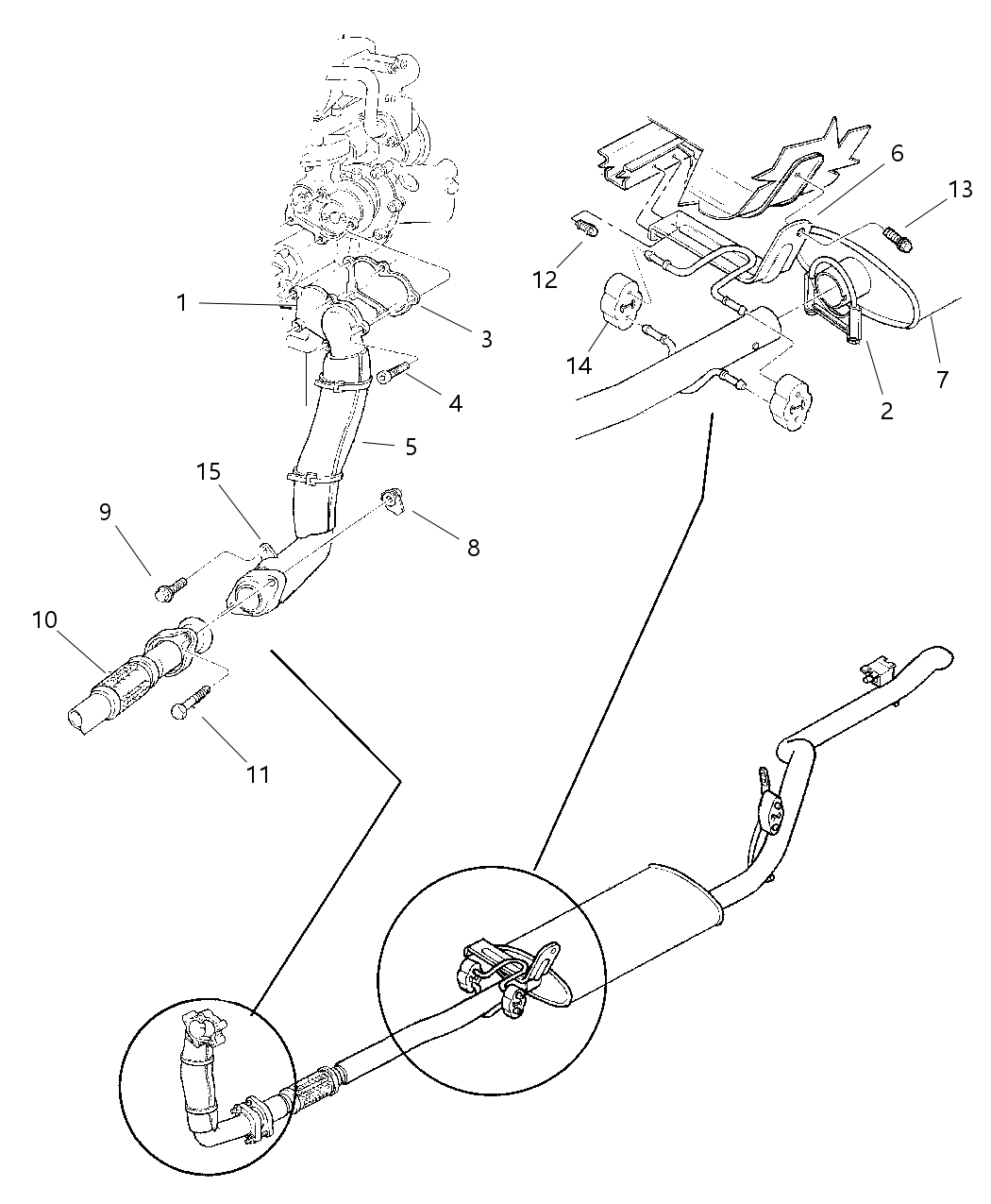 Mopar 52020276 Adapter Turbo Exhaust Pipe