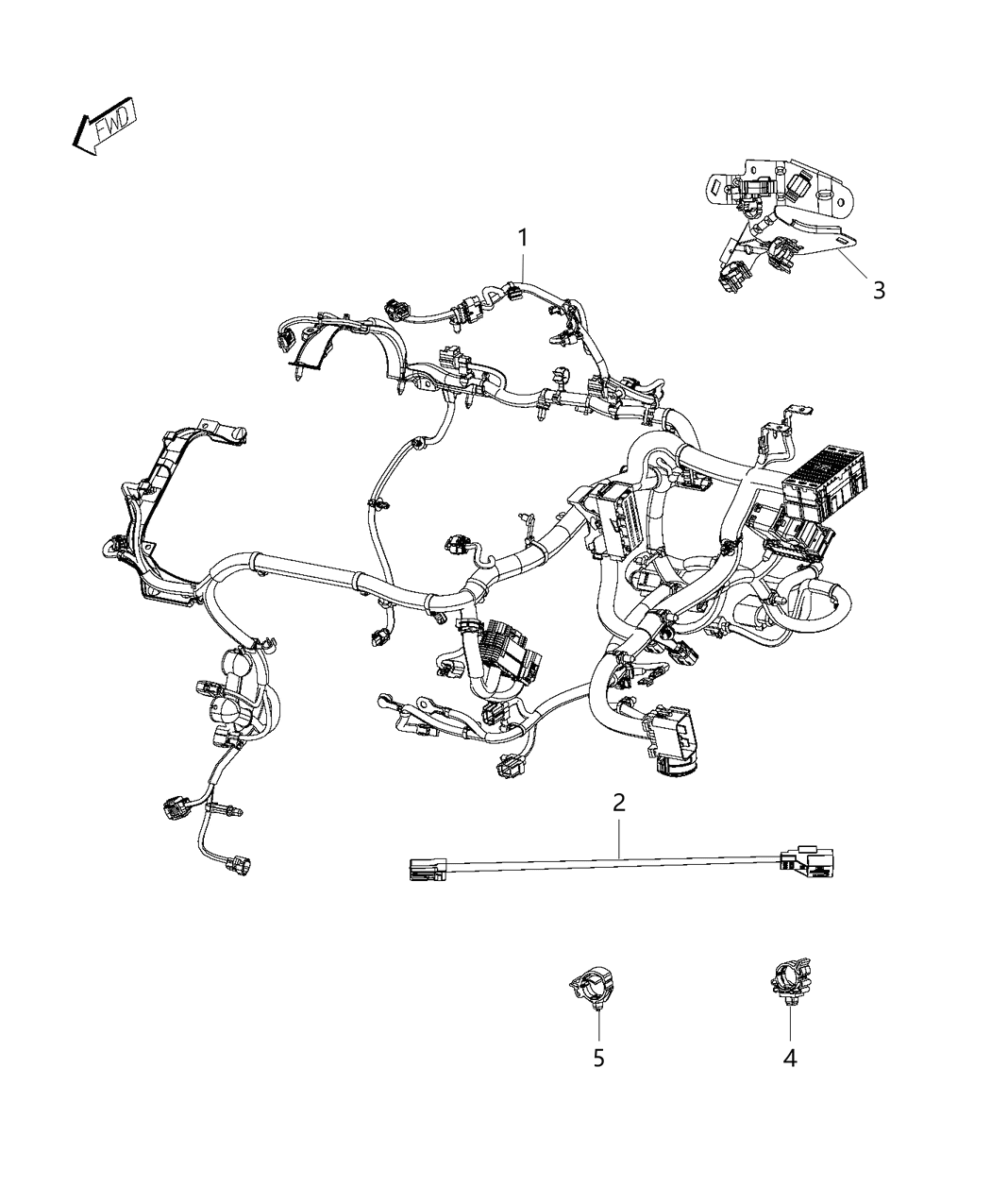 Mopar 4787599AA Wiring-Jumper