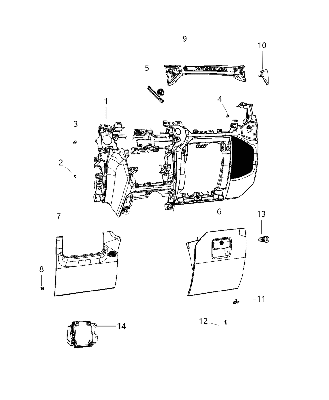 Mopar 68346813AB Lamp-Foot Well