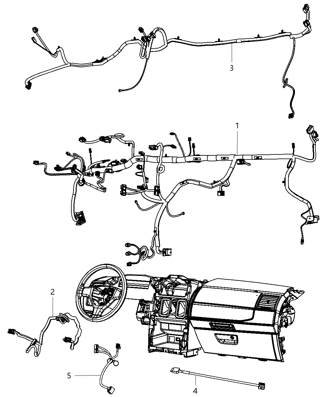 Mopar 68067981AG Wiring-Instrument Panel