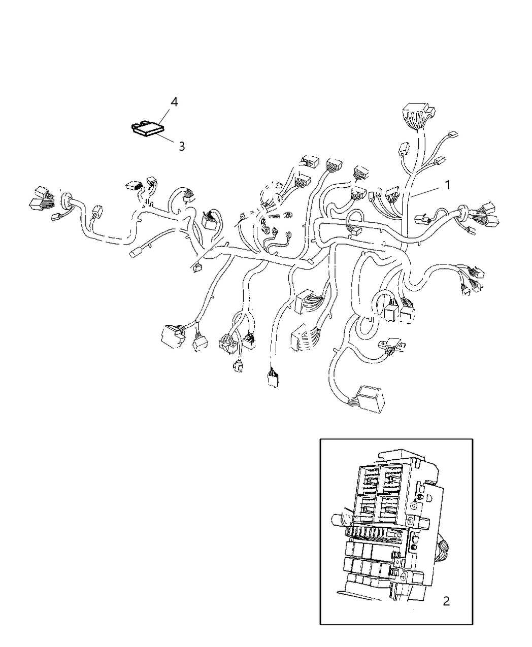 Mopar 4707952 Wiring-Instrument Panel