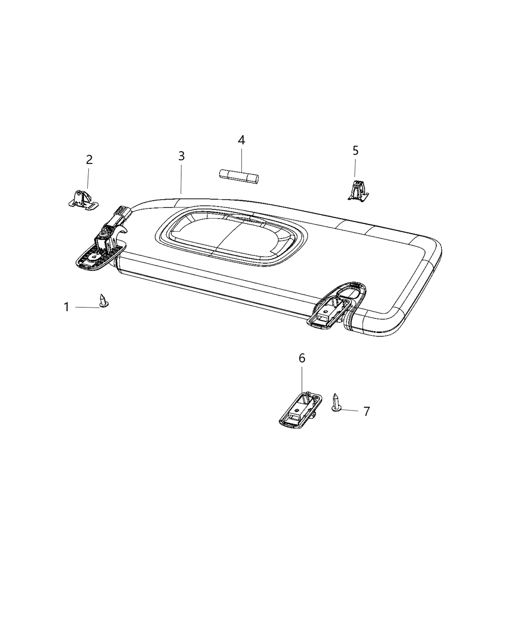 Mopar 5SY89DX9AD W/MIRROR