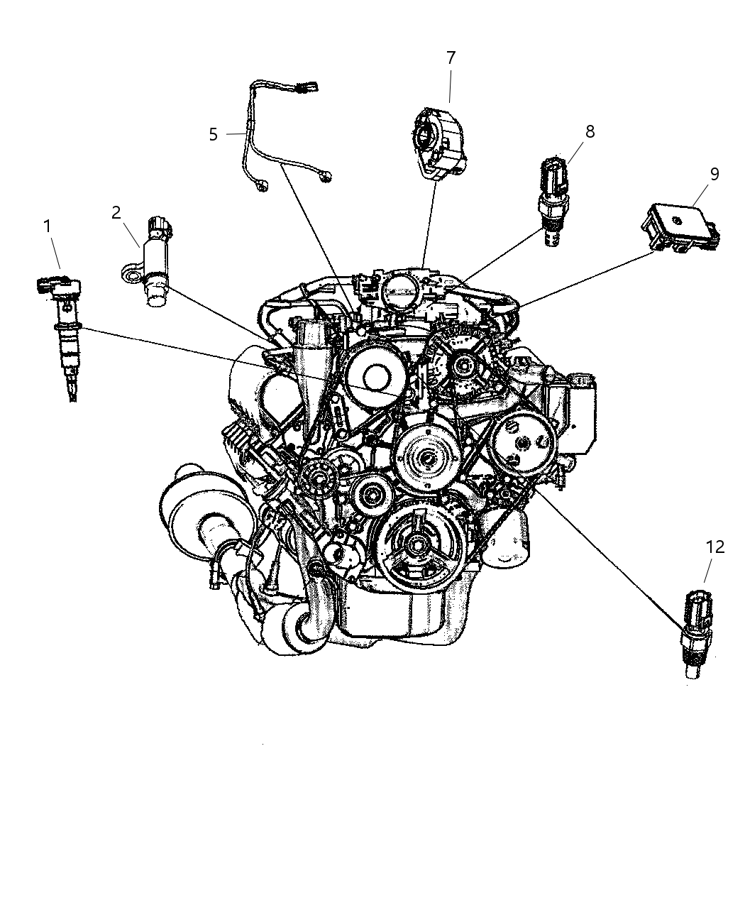 Mopar 5093096AA Sensor-Temperature Sending Unit