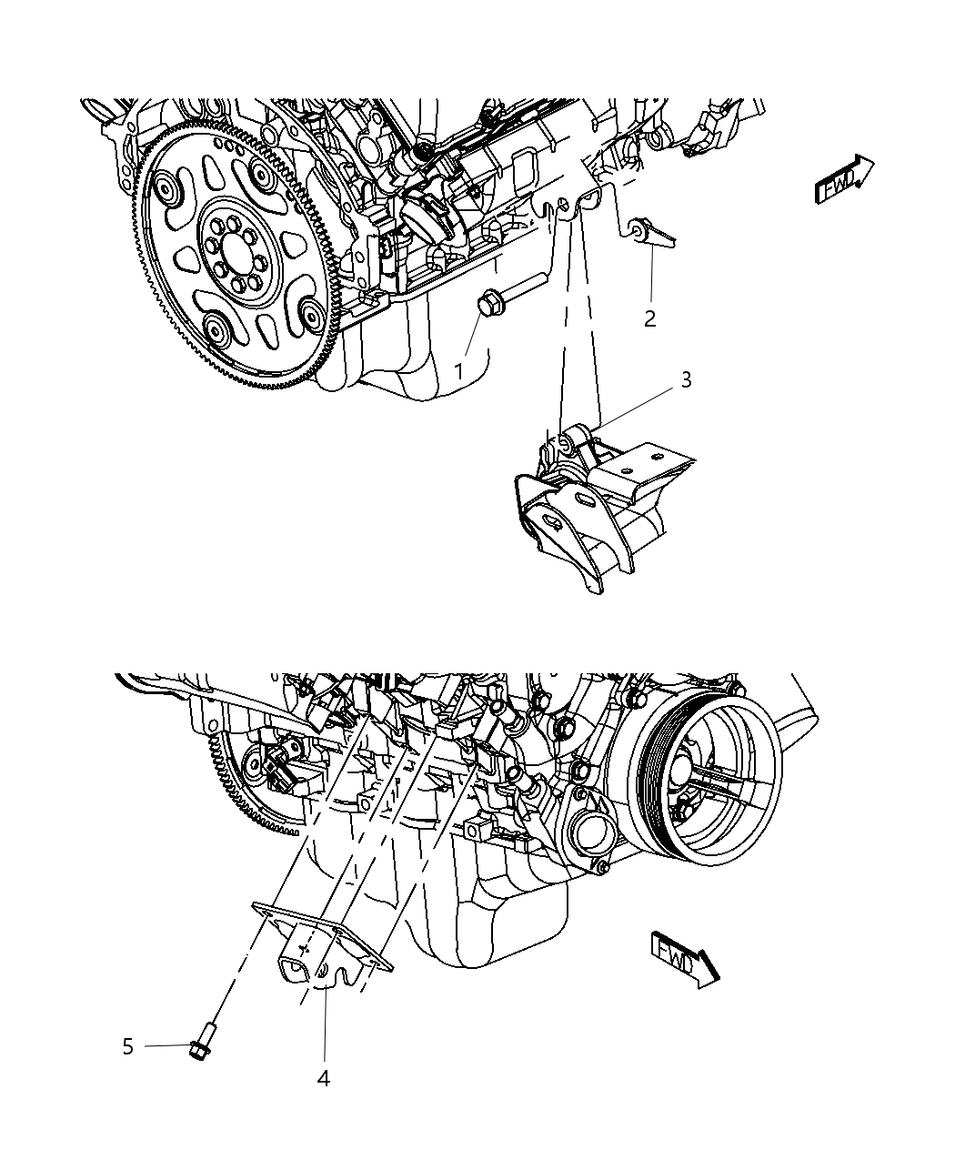 Mopar 52855546AA Bracket-Engine Mount