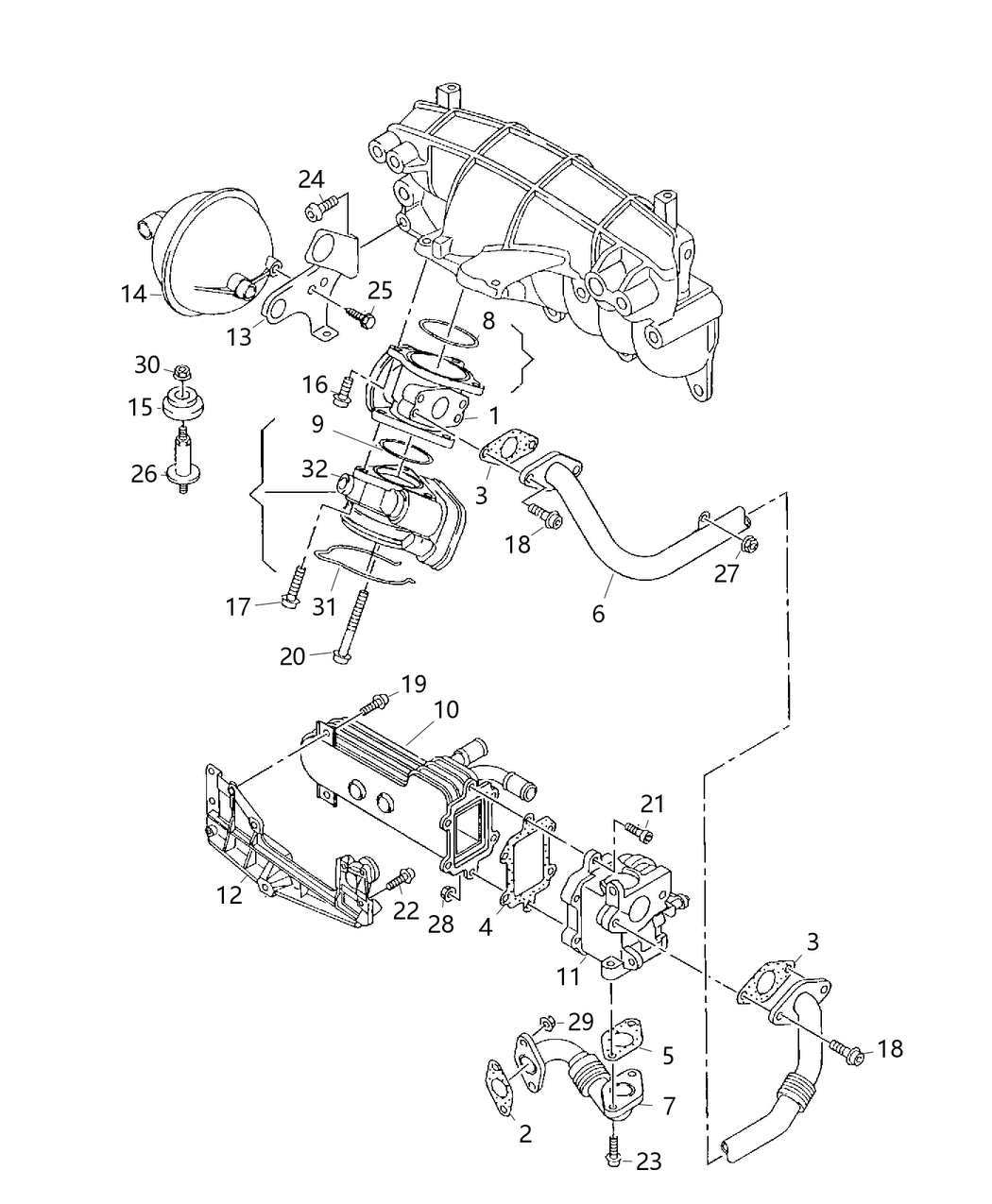 Mopar 5162046AA Tube-EGR