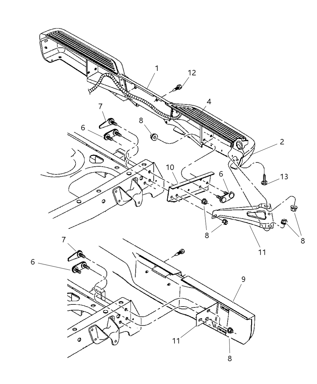 Mopar 55076577 Bracket Valance Panel