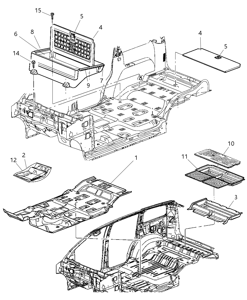 Mopar 5KK14XDHAA Mat-Floor - Complete