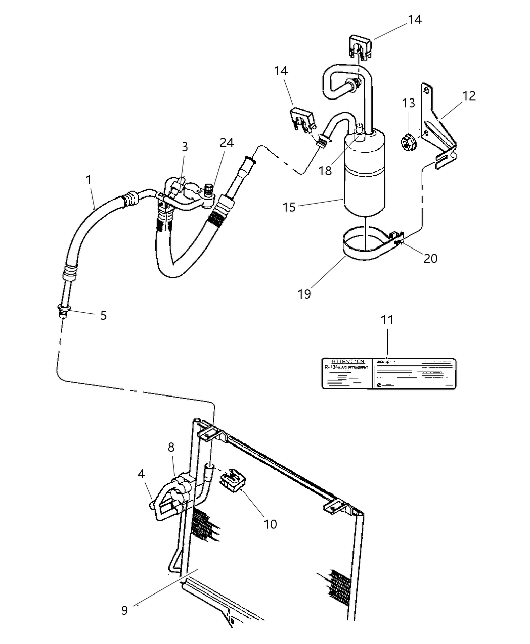 Mopar 55037602AD Line-A/C Suction