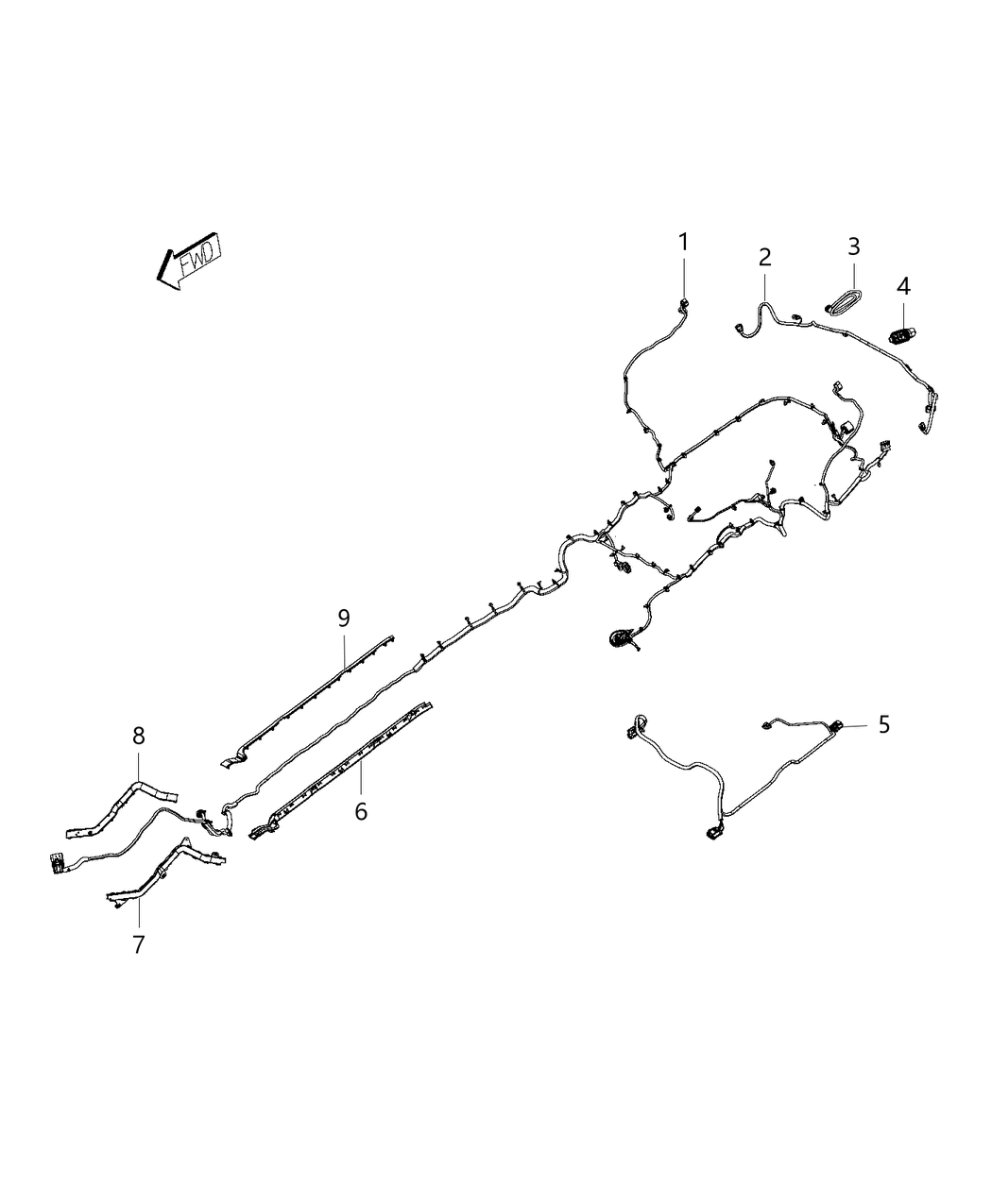 Mopar 68217850AA TROUGH-Wiring