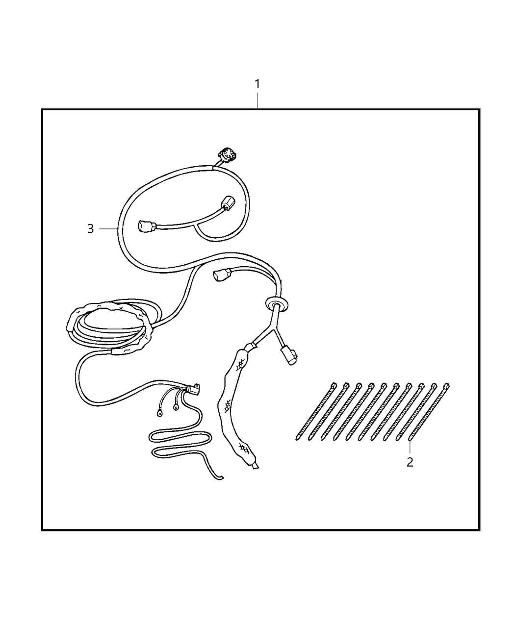 Mopar 82214432AE Wiring-Trailer Tow - 4 Way