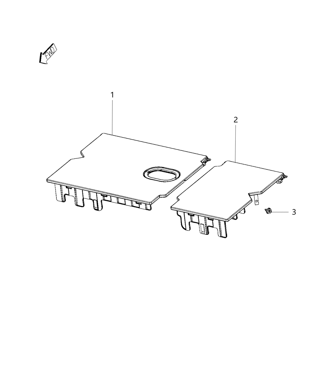 Mopar 6YA06LC5AA Load Floor Right