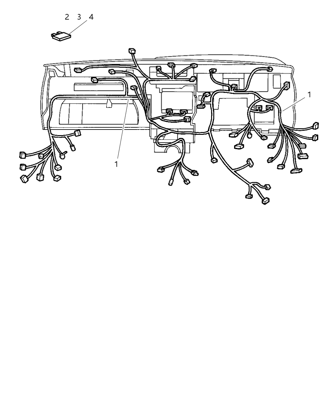 Mopar 56010242AB Wiring Instrument Panel