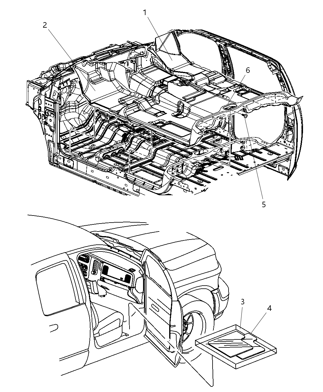 Mopar 1GR041DVAE Mat-Floor