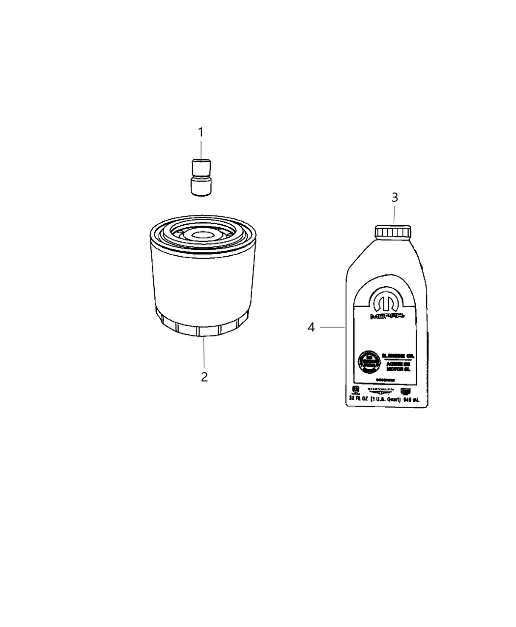 Mopar 68171067PA Oil-0W40