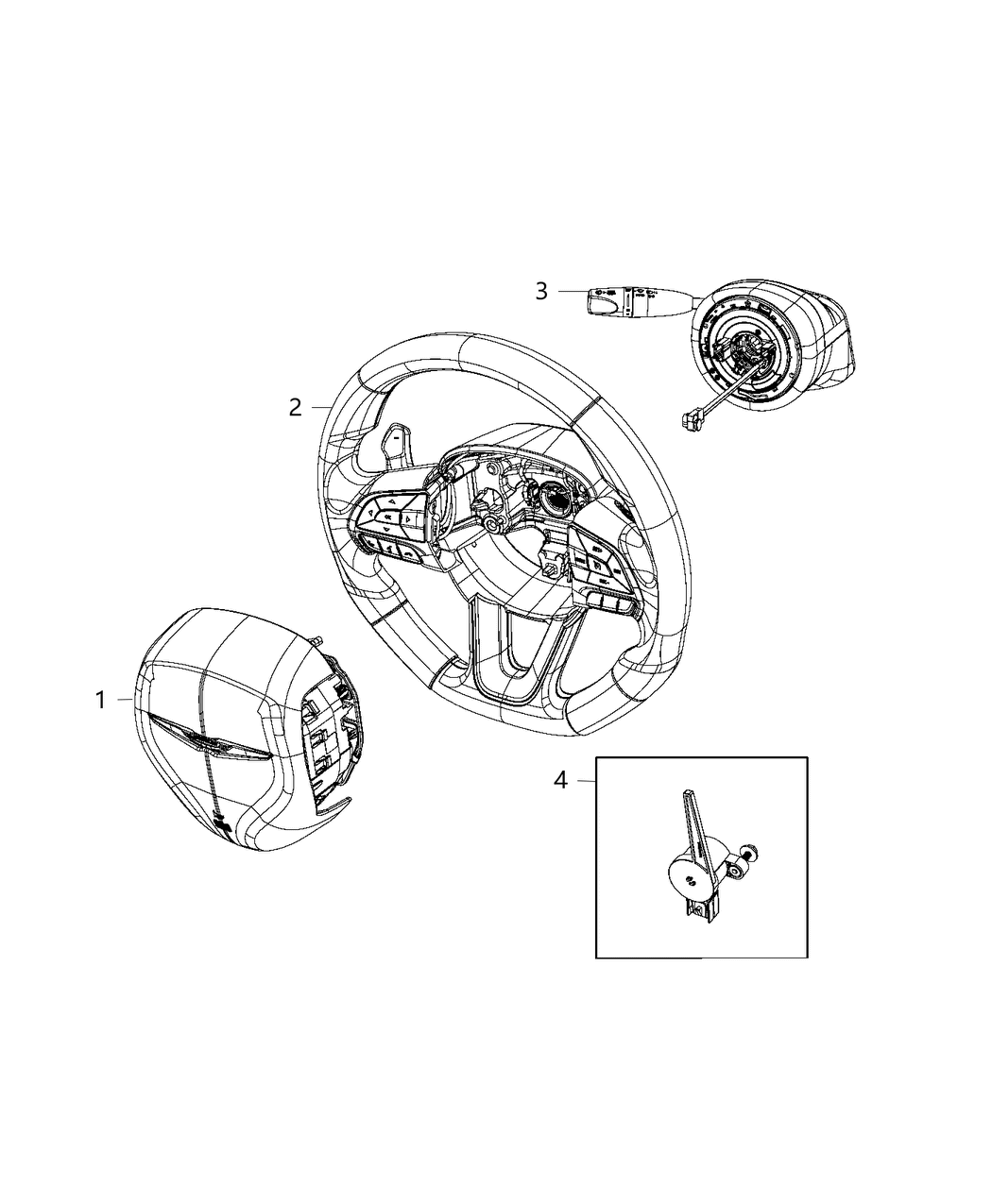 Mopar 6CY482KXAB Driver Air Bag