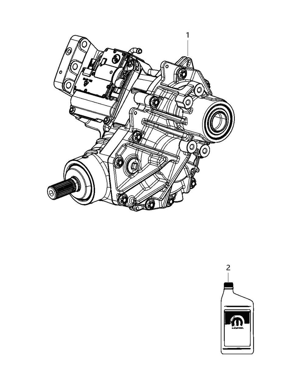 Mopar 68516062AA AXLE