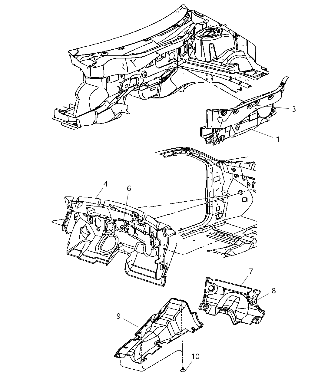 Mopar 5028254AD SILENCER-Dash Panel