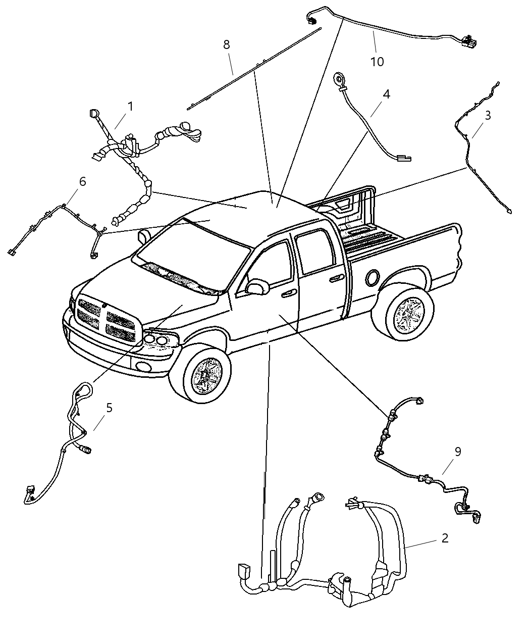 Mopar 56051317AC Wiring-Mirror Jumper