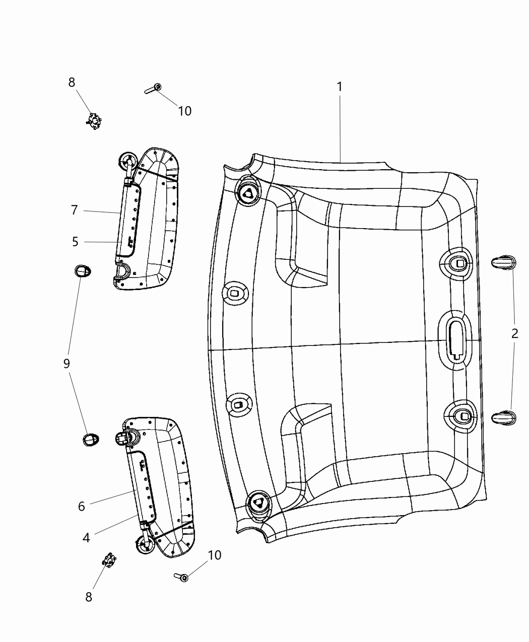 Mopar 5NN12BD1AA Headliner