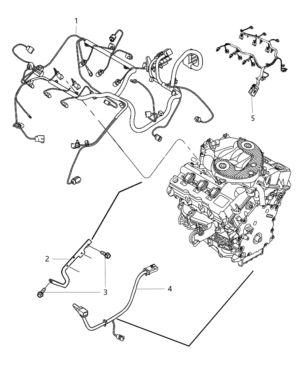 Mopar 68081929AB Bracket-Transmission Wiring Support