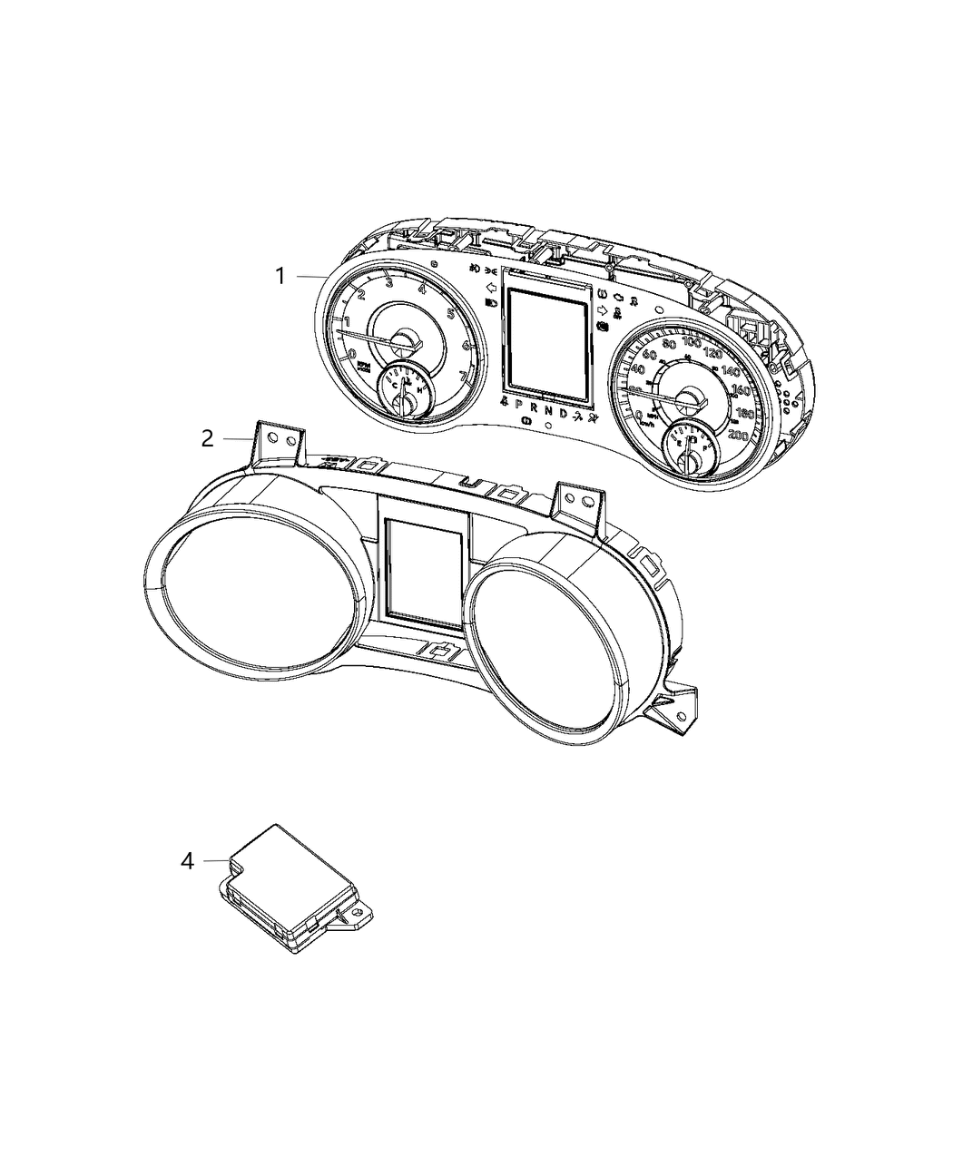 Mopar 68376132AB Instrument Panel