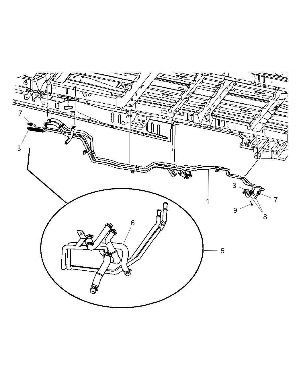 Mopar 5183255AA Line-A/C & Heater UNDERBODY