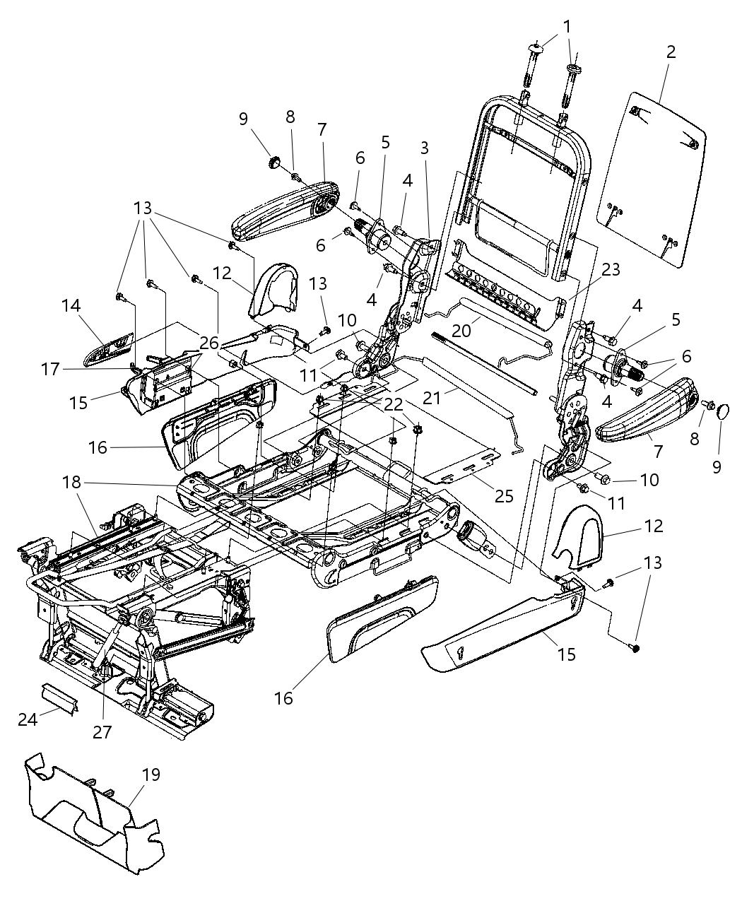 Mopar 1AL851D1AB Shield-Seat