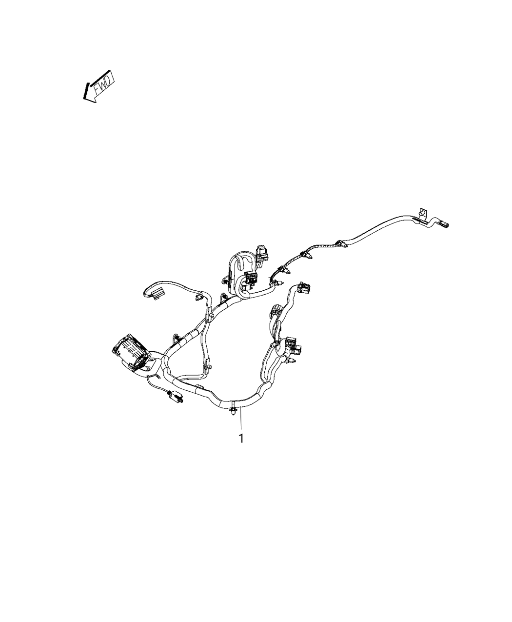 Mopar 68303927AA Wiring-Jumper