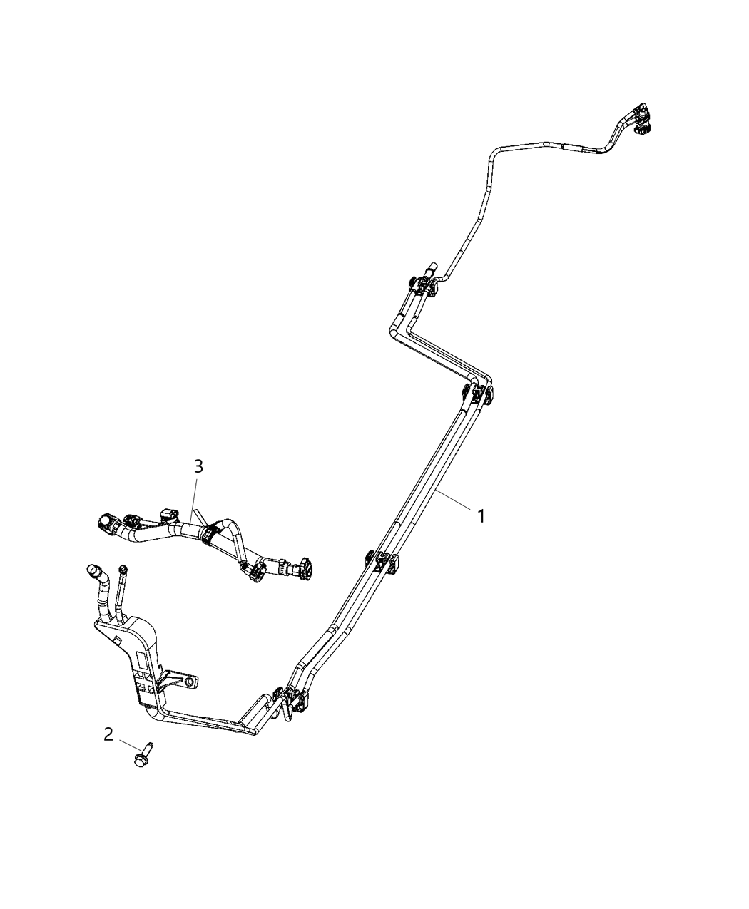 Mopar 68490517AA Tube-Fuel Supply And Return