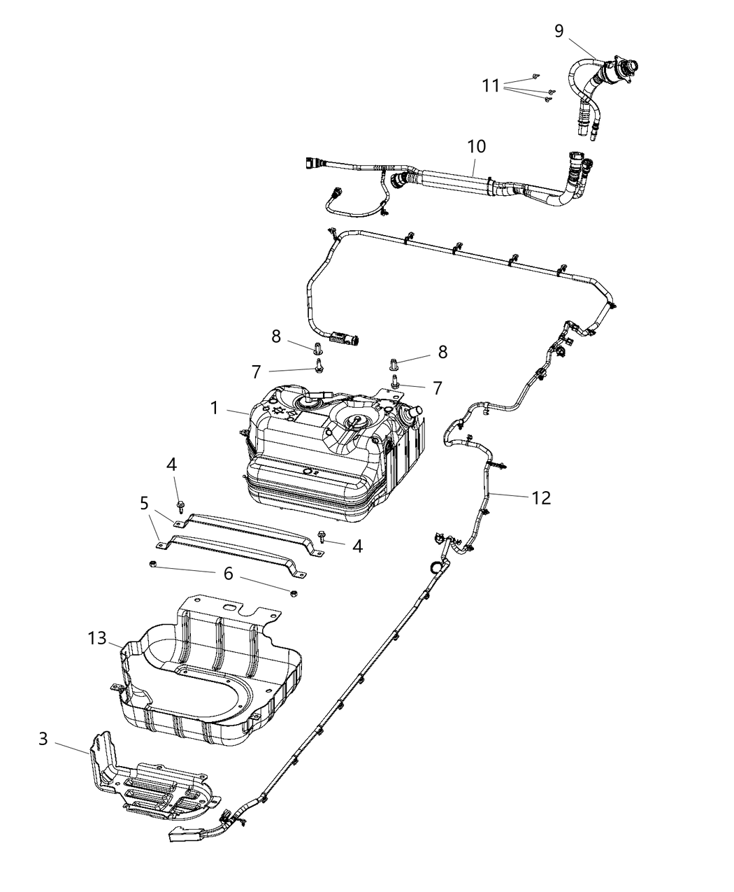 Mopar 52030239AA Strap-UREA Tank