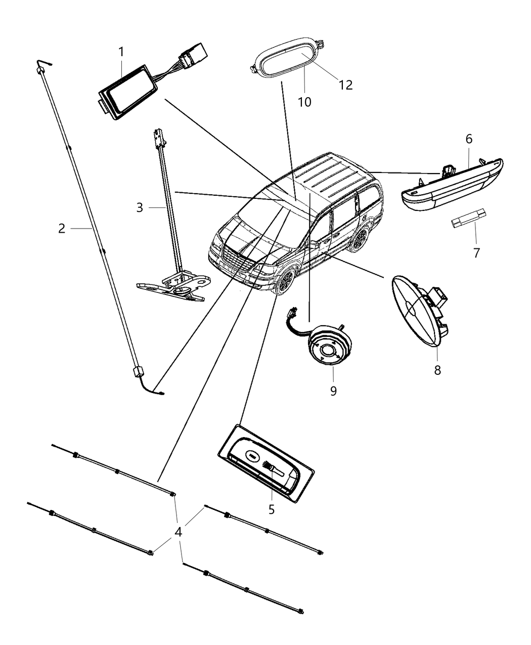 Mopar 1ET06LTUAD Lamp-Door