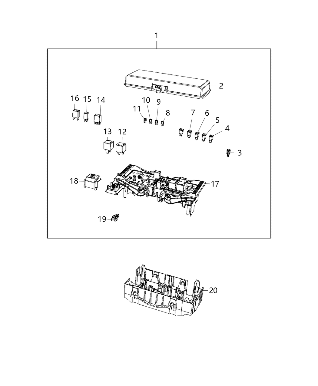 Mopar 68125513AA Mini Relay