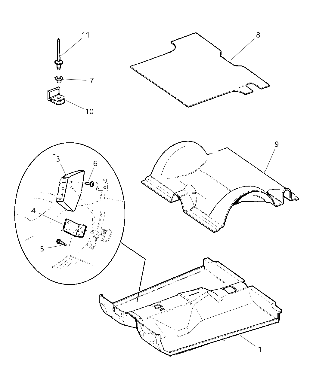 Mopar 5FM11DX9AN Carpet-Full Floor