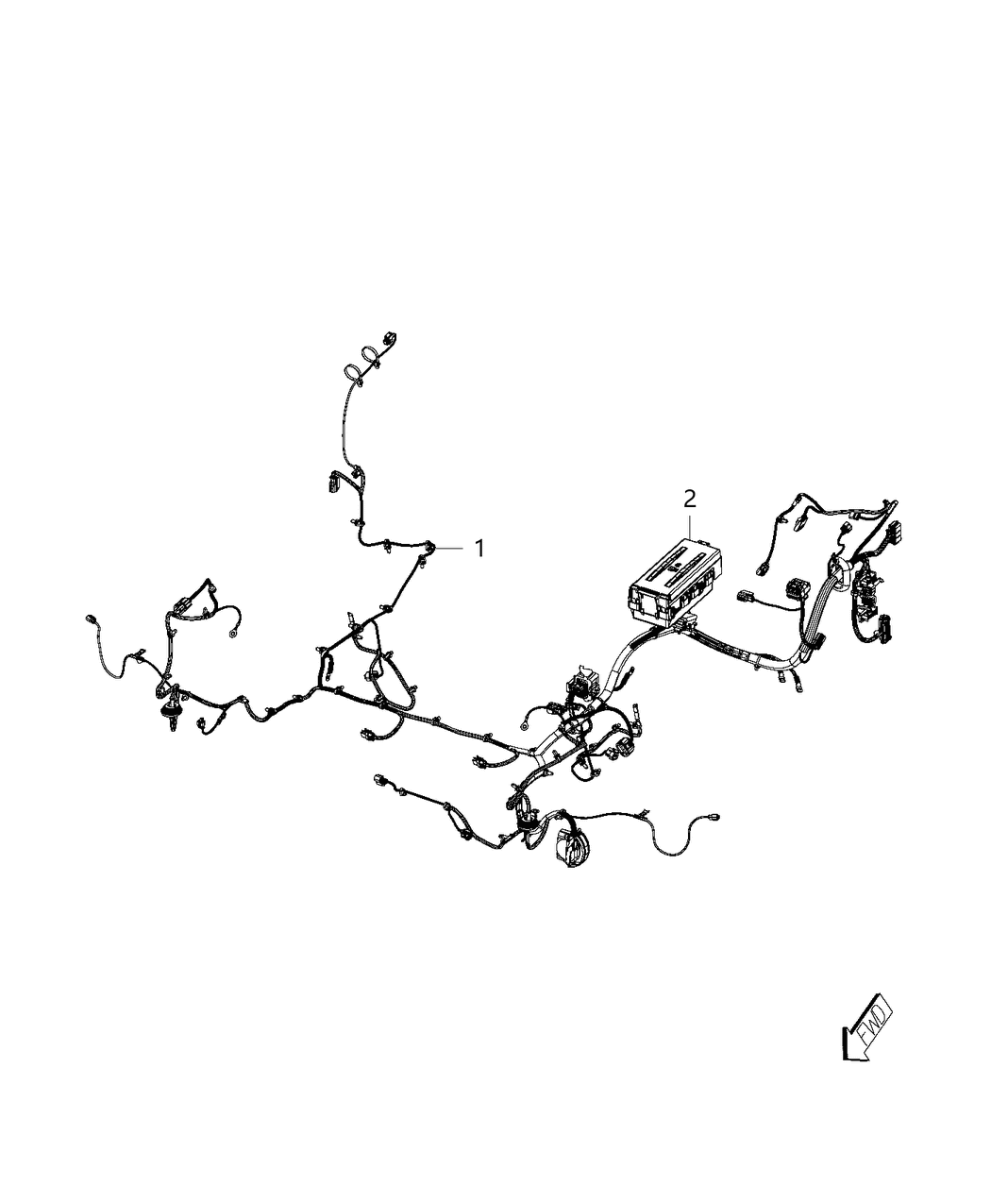 Mopar 5043077AB Wiring-HEADLAMP To Dash