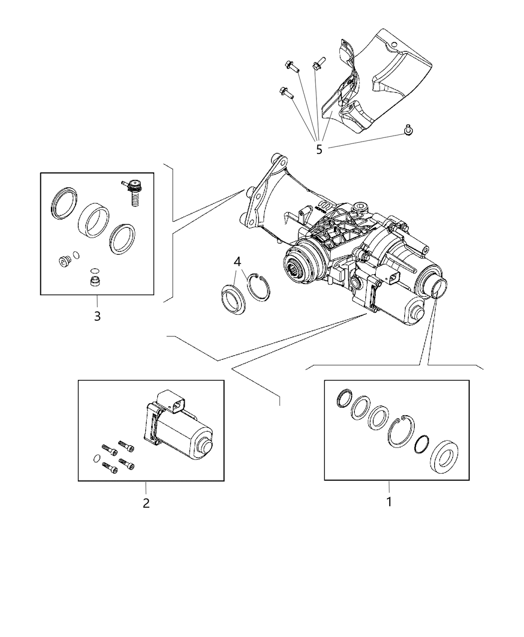 Mopar 68267195AA ACTUATOR-Transfer Case