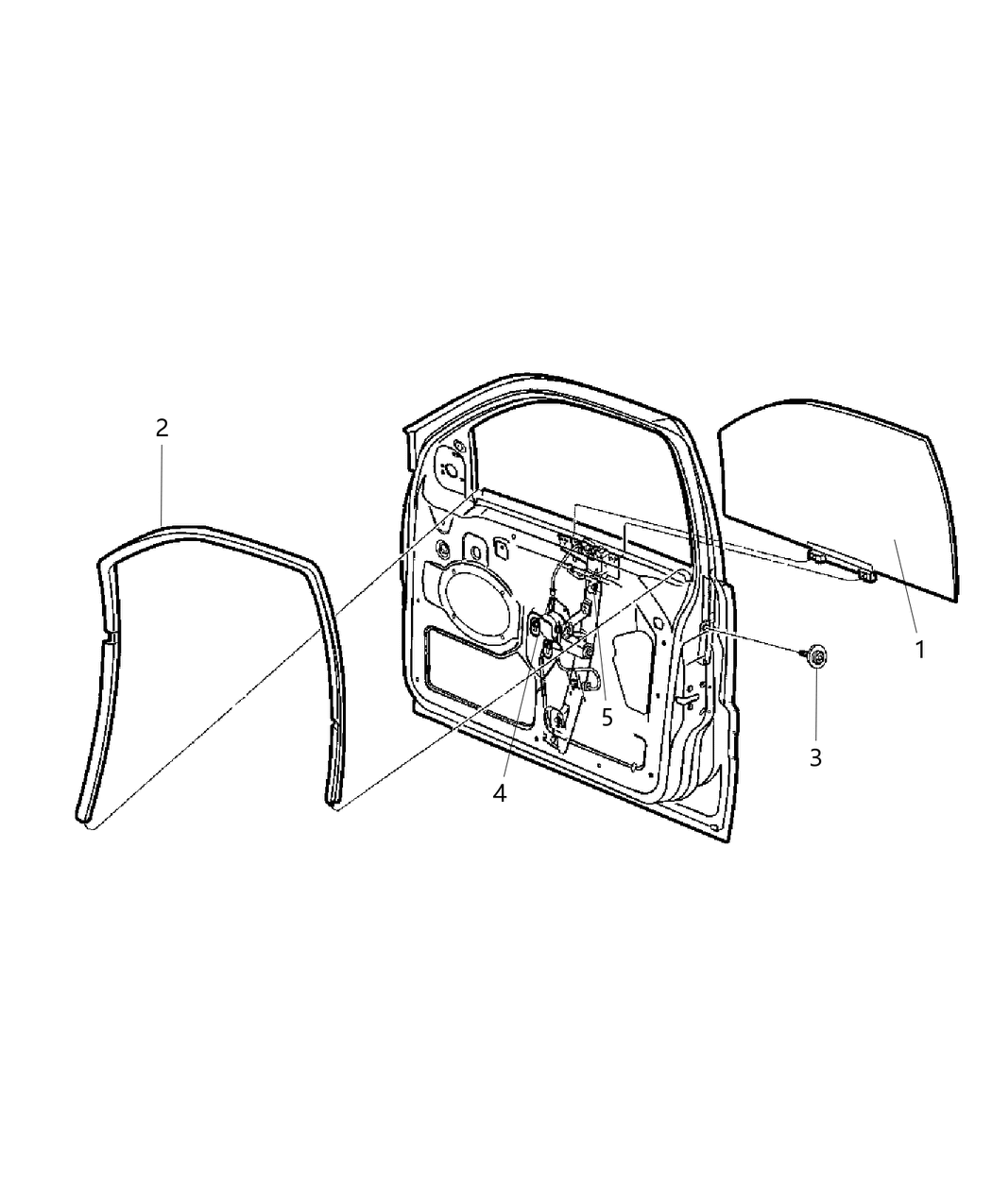 Mopar 68079419AB LIFTPLATE-Front Window Regulator