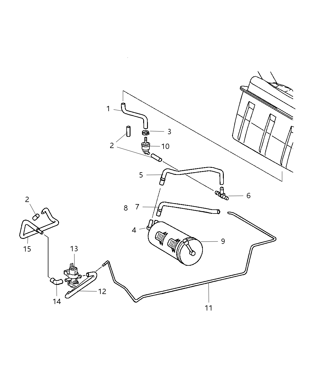 Mopar 5099406AA Hose-Fuel Vapor