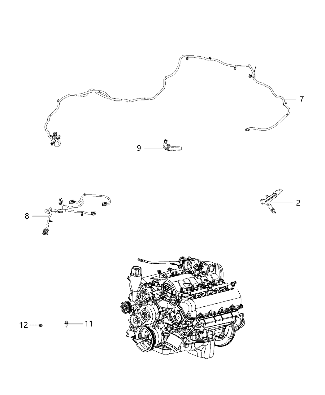 Mopar 68409909AA Wiring-Engine Block Heater