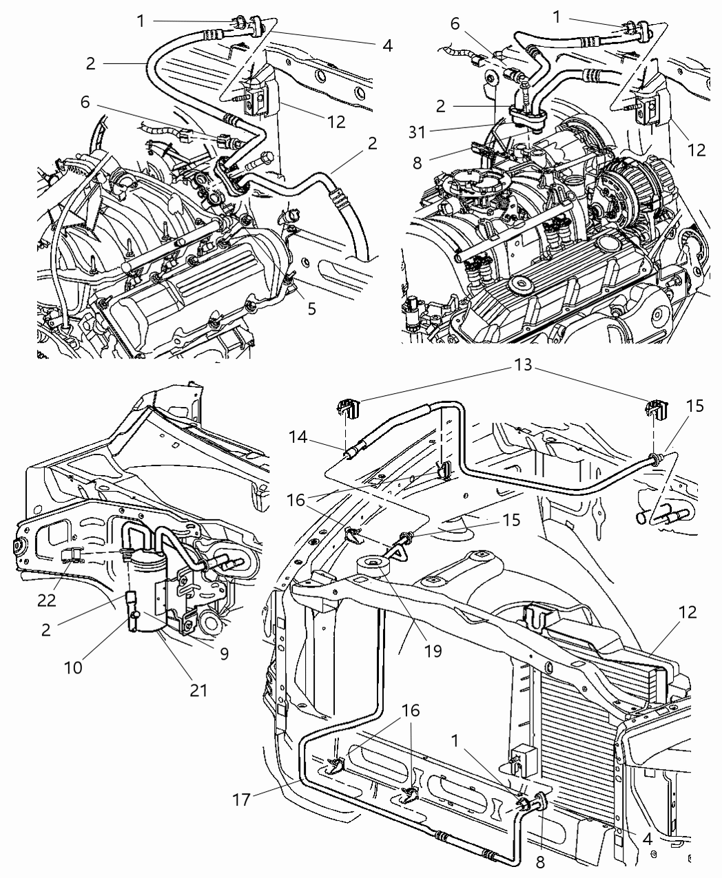 Mopar 55055963AB CONDENSER-Suction And Discharge Line