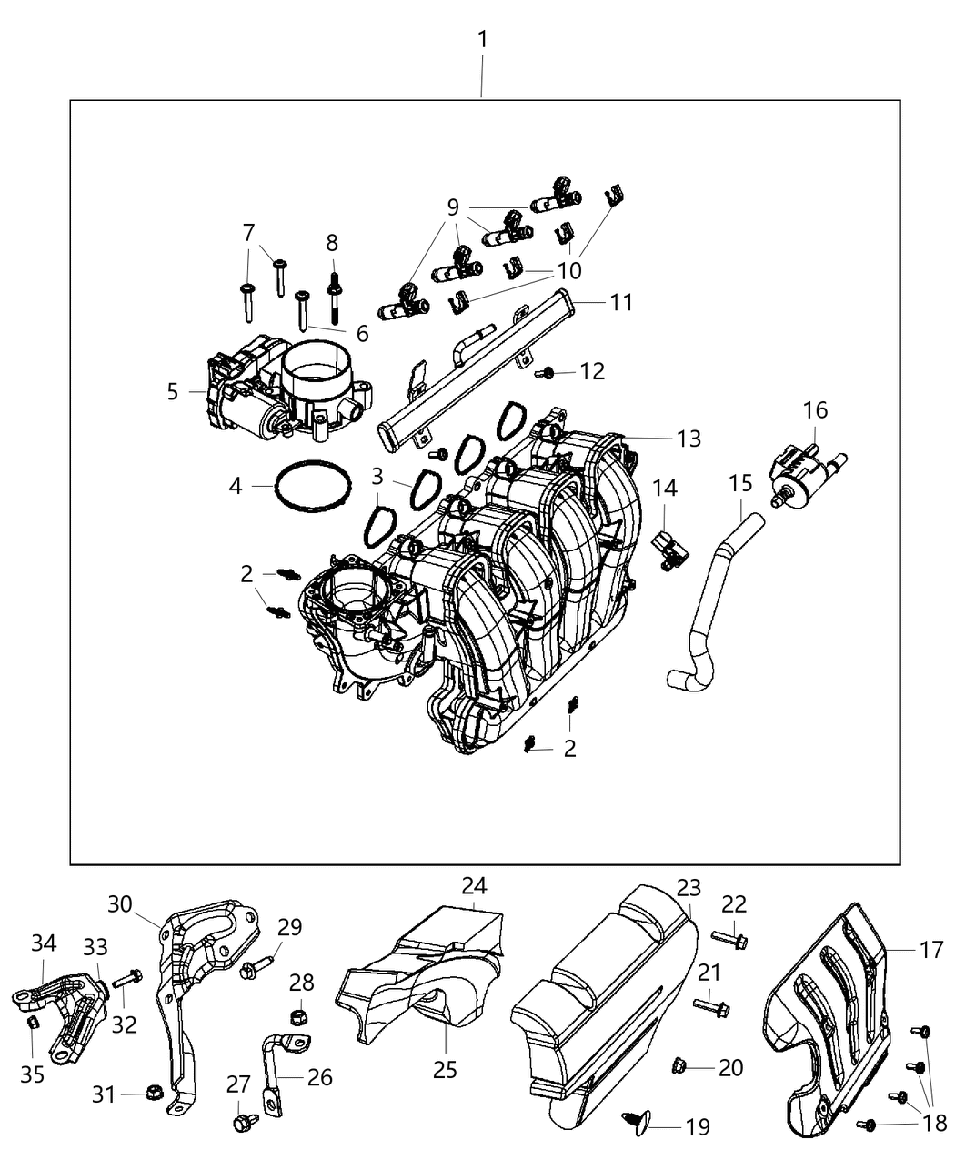 Mopar 4627358AB Bracket-Intake Manifold