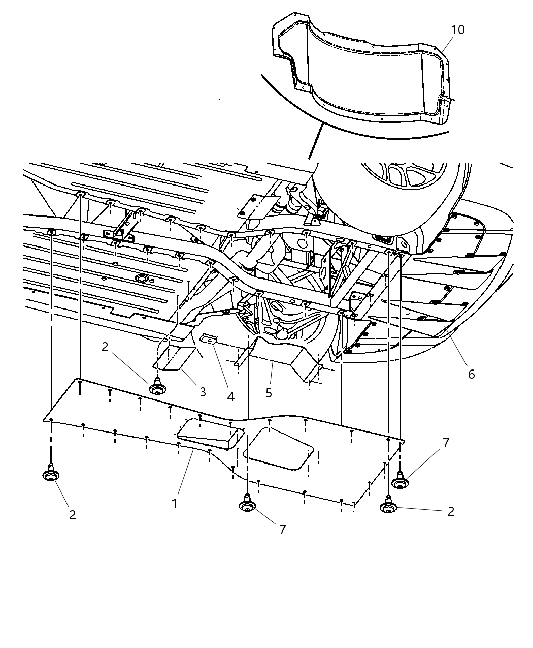 Mopar 5290078AD Pan-Rear