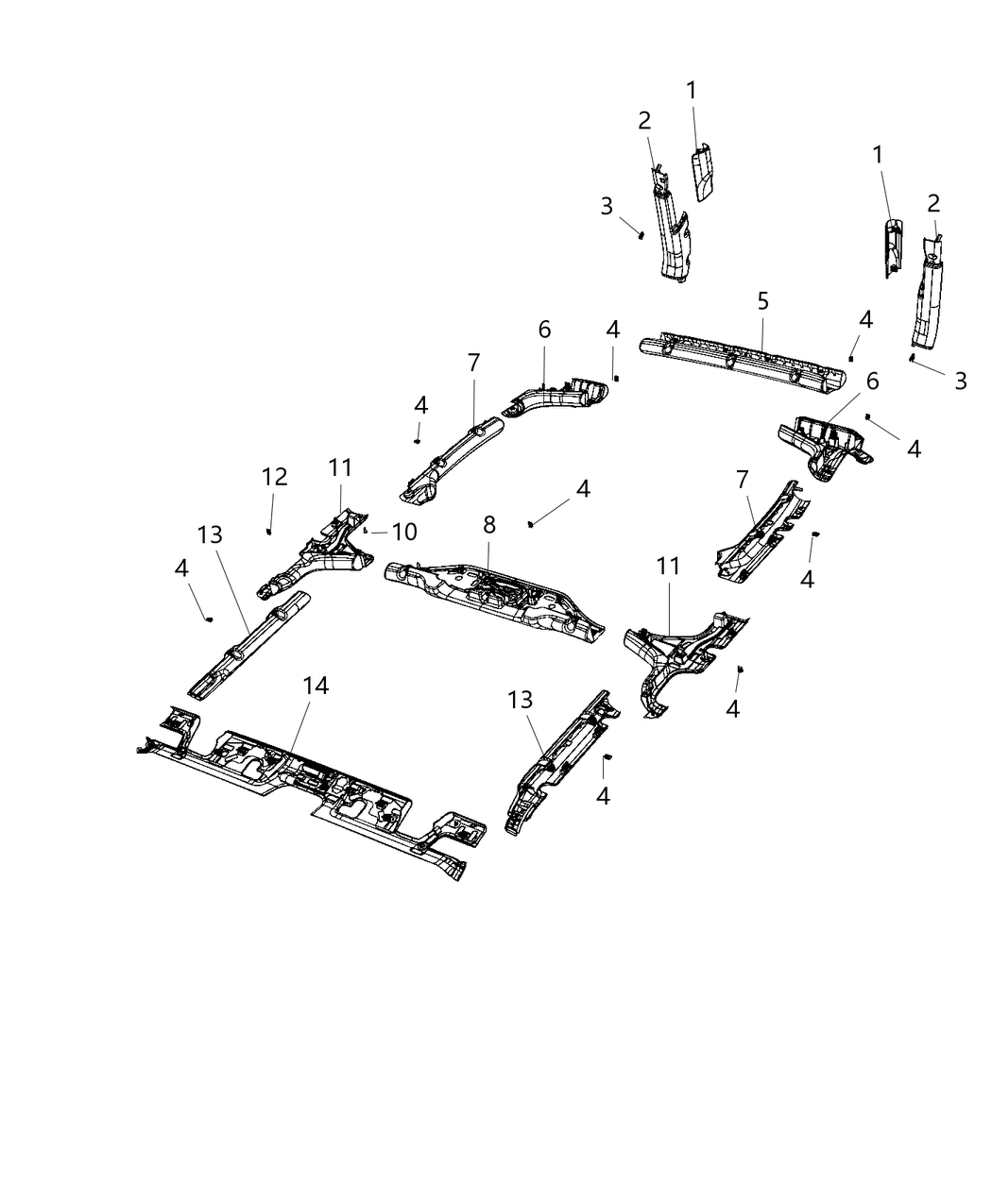 Mopar 6ZW26TX7AA Molding-Windshield