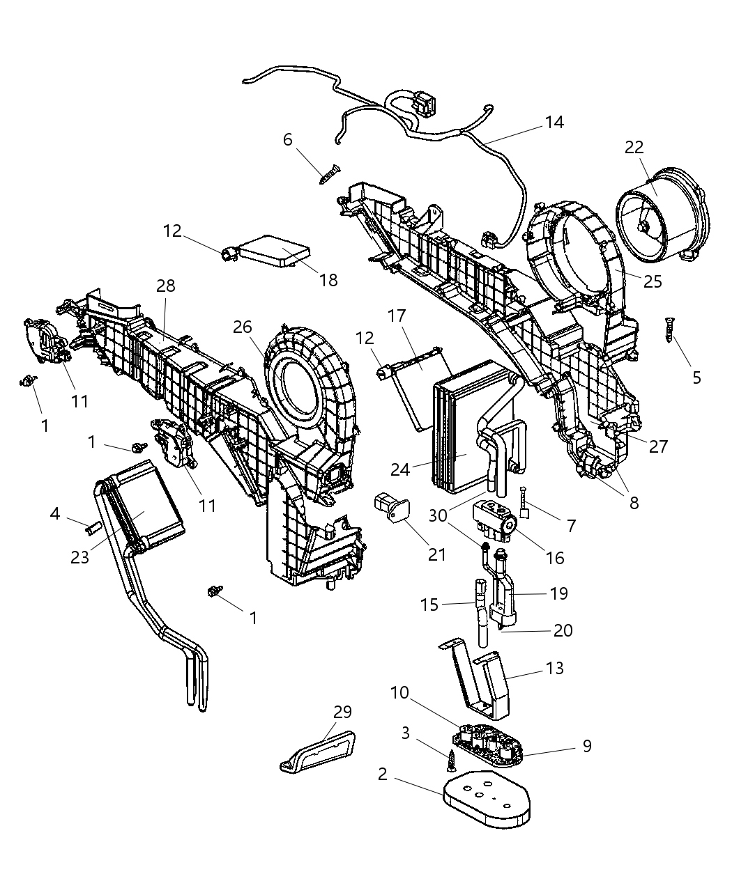 Mopar 5019637AA Door-A/C And Heater Mode