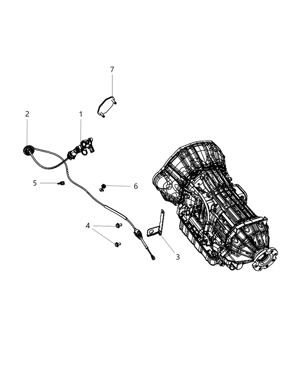 Mopar 68230376AA Pin-Cable Routing