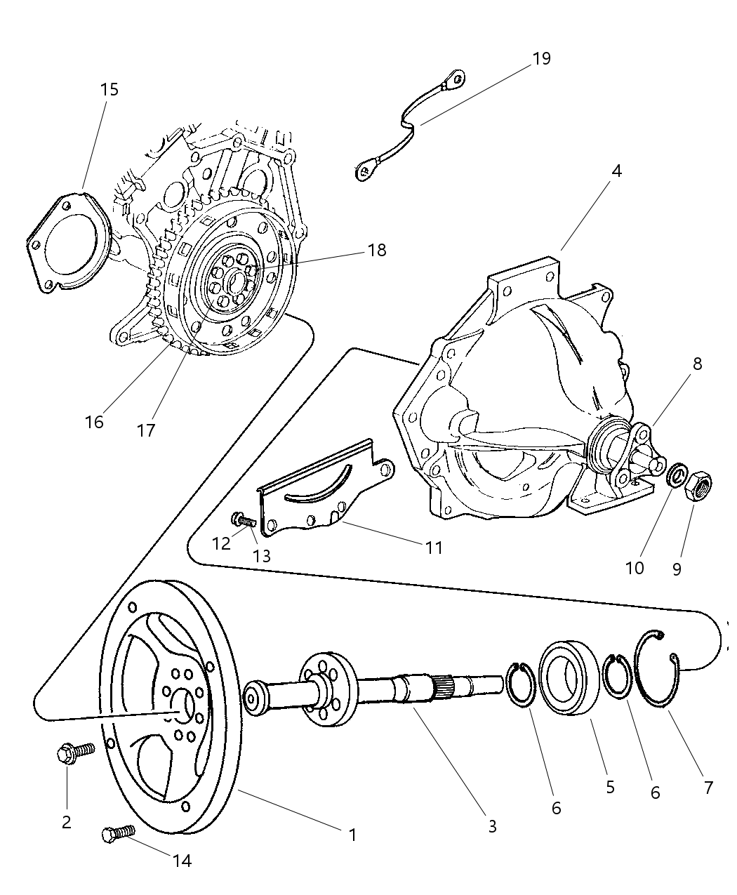 Mopar 4786948AB Housing-Flywheel