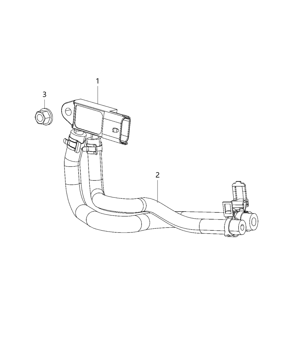 Mopar 68366603AB Sensor-Differential Pressure